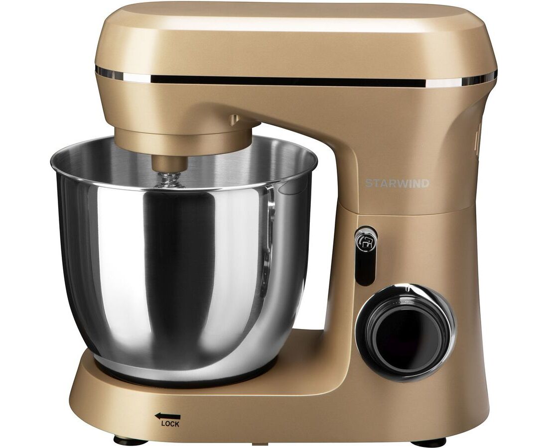 Миксер планетарный Starwind SPM6163 1300 Вт золотистый