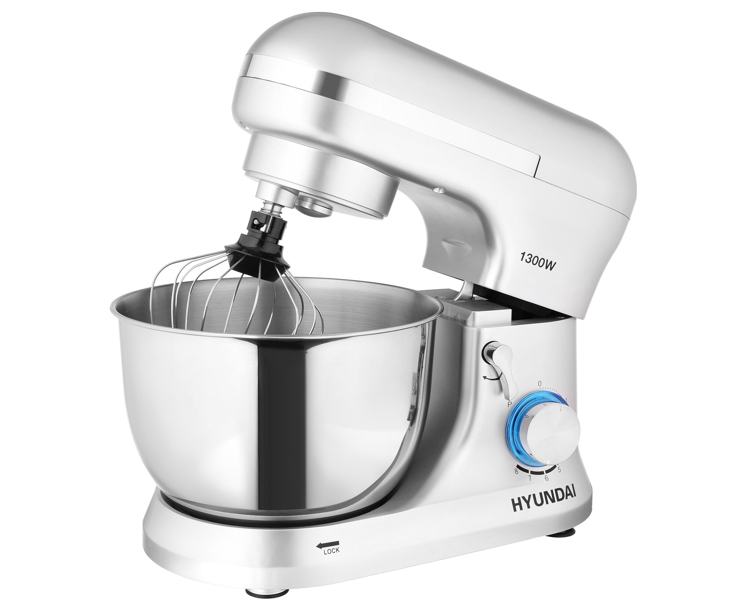 Миксер планетарный Hyundai HYM-S6551 1300 Вт серебристый