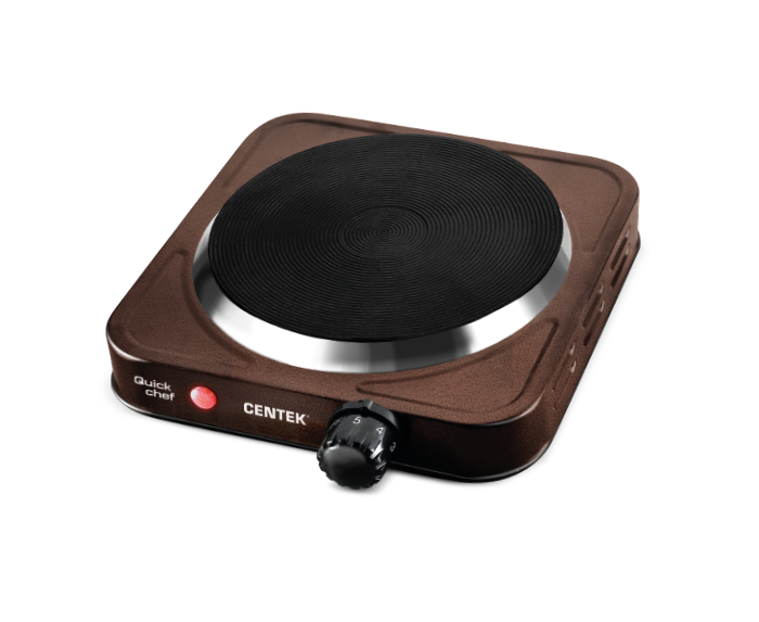 Плитка электрическая Centek CT-1506 1конф чугун 155мм, 1000 Вт, индикатор работы