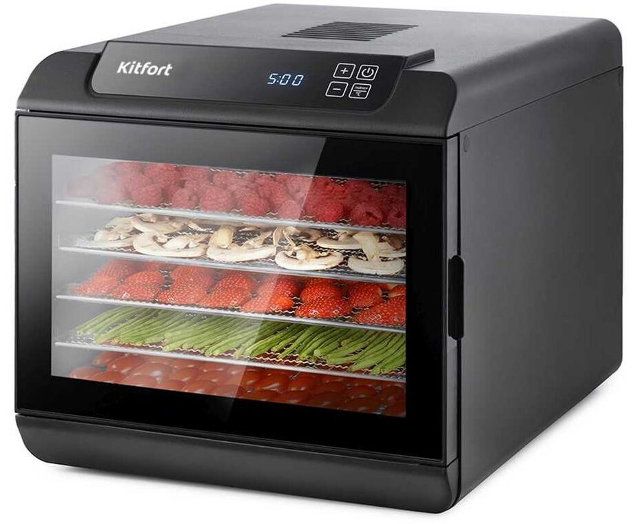Сушка для фруктов и овощей Kitfort КТ-1921 черный