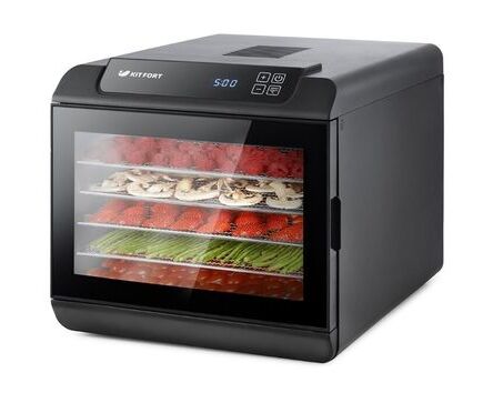 Сушка для фруктов и овощей Kitfort КТ-1904 черный