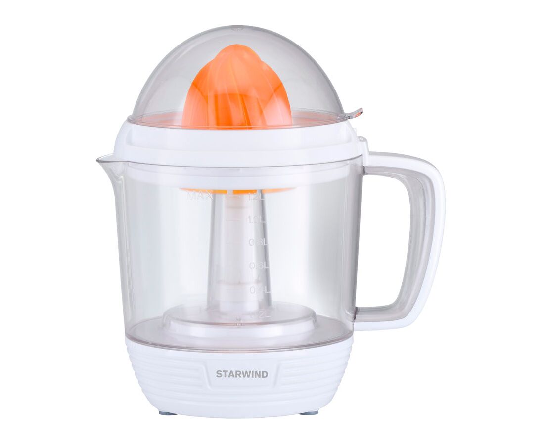 Соковыжималка Starwind SJ 1241 белый/прозрачный