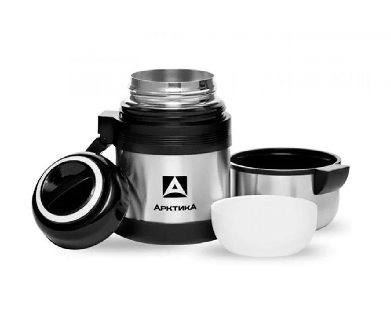 Термос Арктика 201-600 (201-600/SIL) 0.6л. серебристый/черный