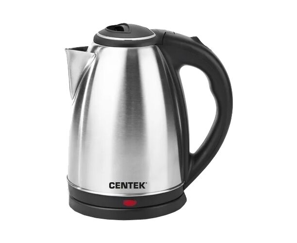 Чайник Centek СТ- 1068 (матовый) металл 2л. 2000 W. хромированная Вставка на. крышке