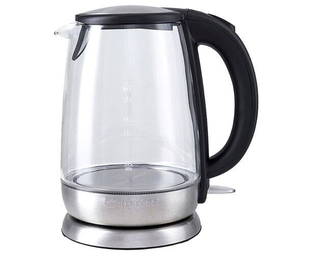 Чайник Kitfort КТ-619 серебристый/черный