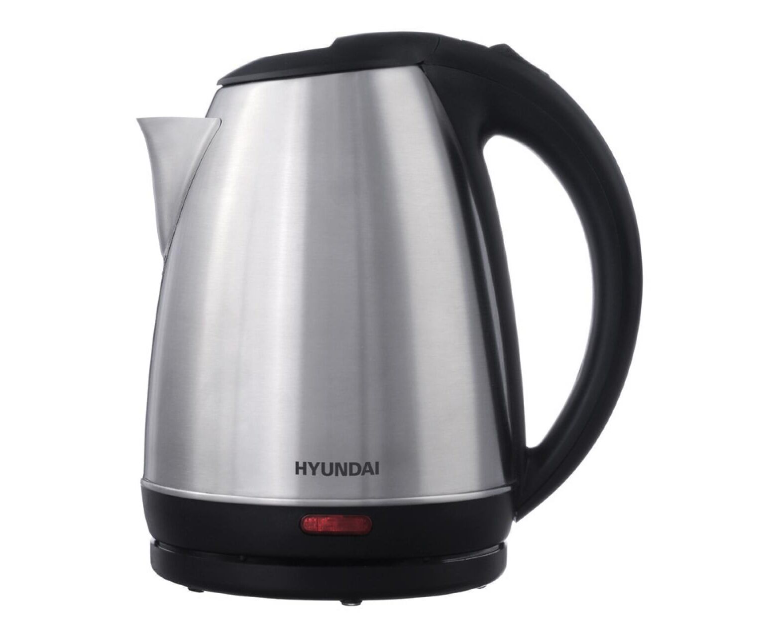 Чайник электрический Hyundai HYK-S1030 серебристый матовый/черный