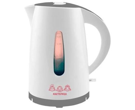 Чайник Мастерица ЕК-1701 M белый/серый