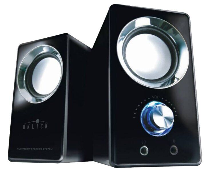 Колонки Oklick OK-116 2.0 черный 6 Вт