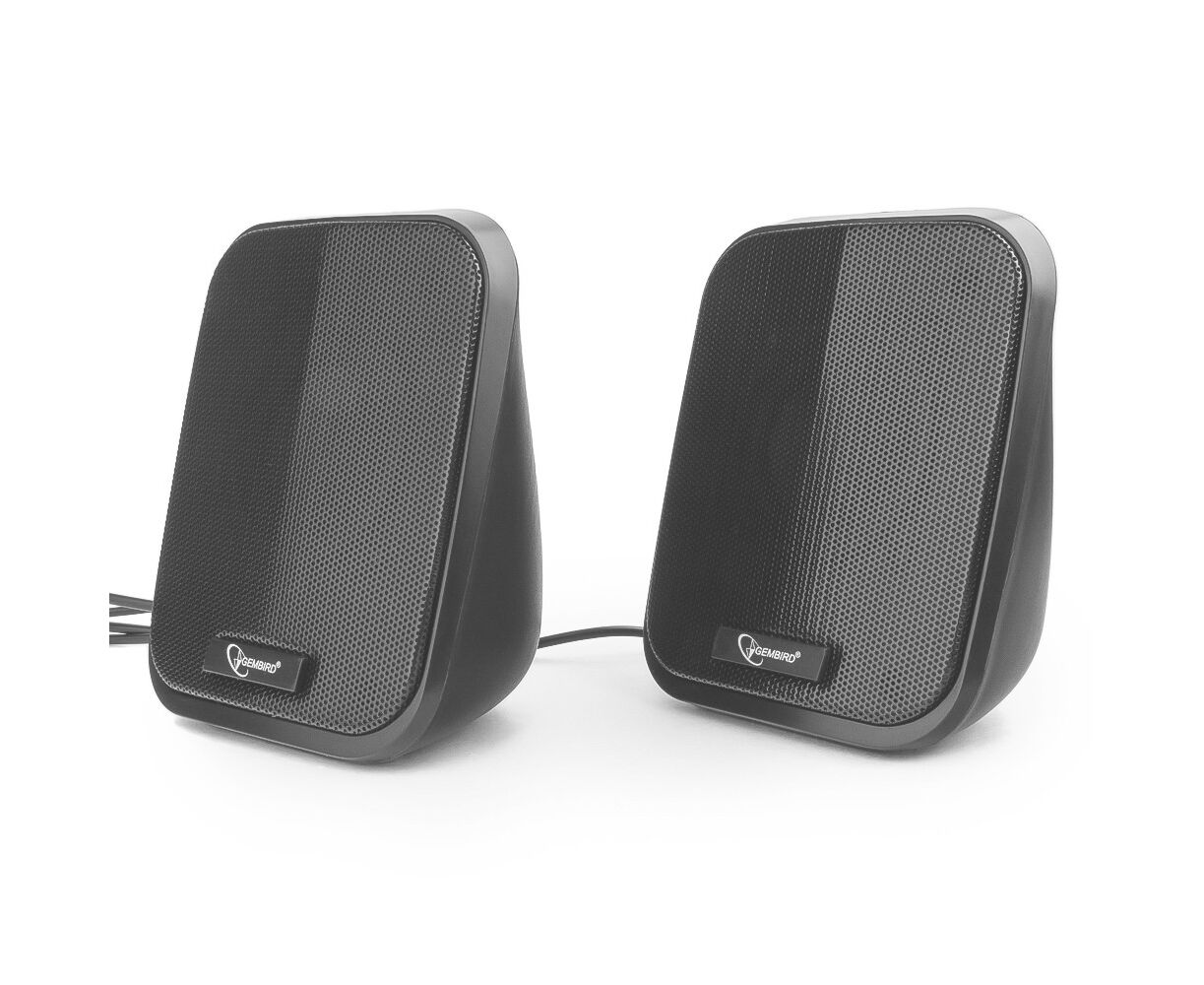 Gembird SPK-100, черный, 6 Вт, регулятор громкости, USB-питание