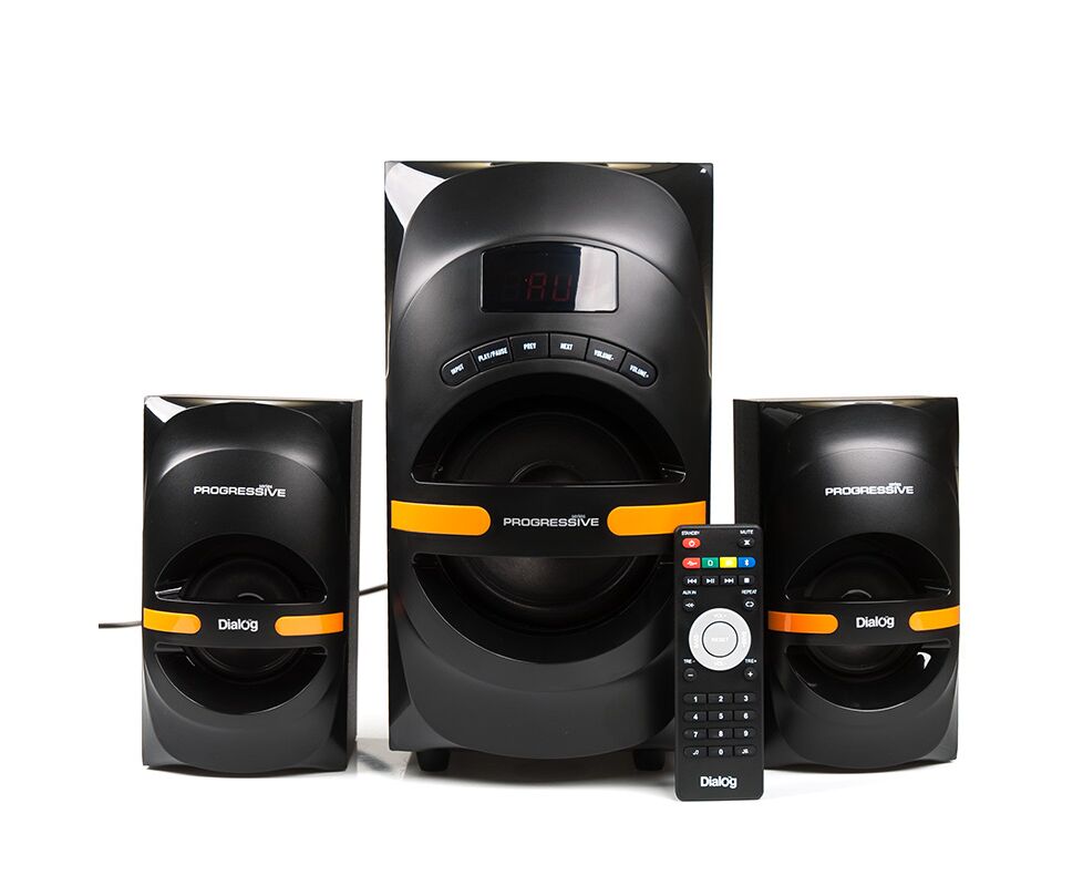 Dialog Progressive AP-210 B BLACK - акустические колонки 2.1, 30 W+2*15 W RMS, Bluetooth, USB+SD reader