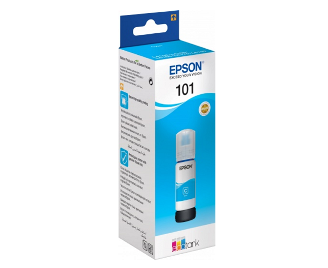 Картридж струйный Epson L101 C13 T03 V24 A синий (70мл) для Epson L4150/L4160/L6160/L6170/L6190