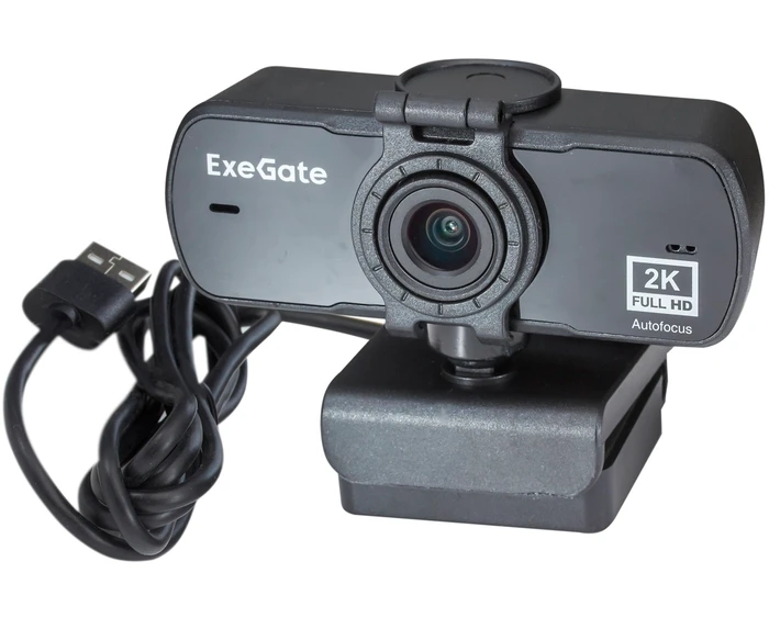 Web камера Exe Gate Stream C940 Wide 2 K AF (EX299093 RUS) 4 Мп, 2560x1440, 30fps, H.264 автоматический фокус, защитная шторка