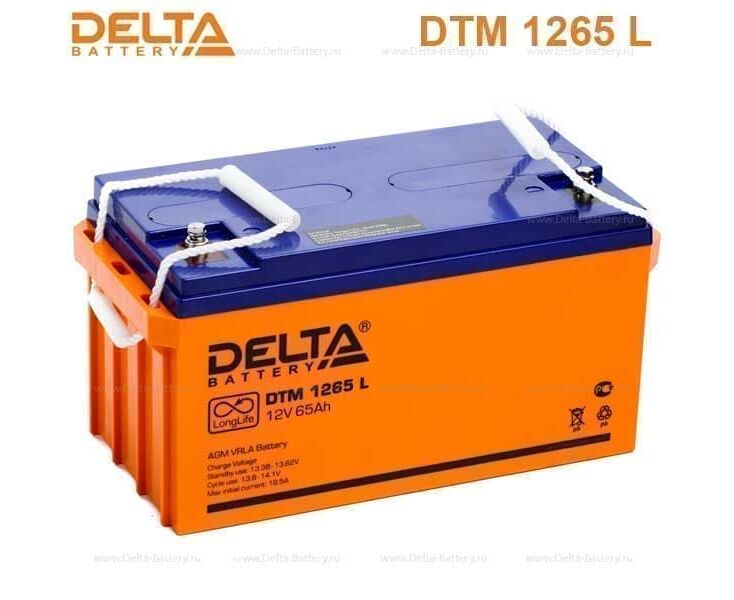 Батарея для ИБП Delta DTM 1265 L 12 В 65 Ач