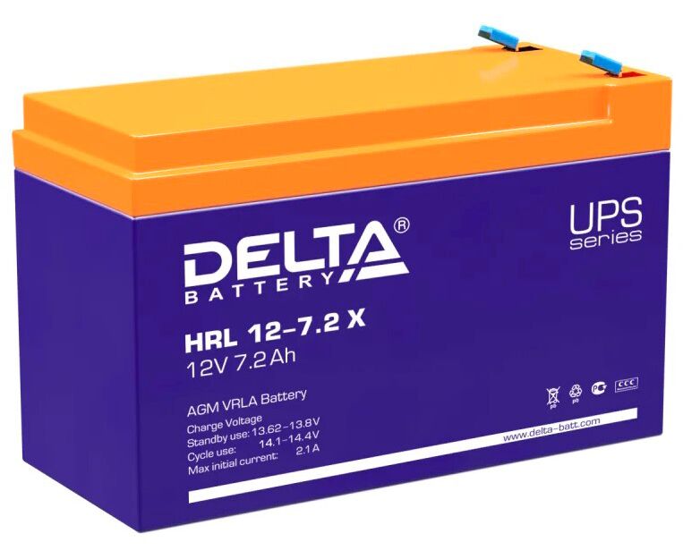 Батарея для ИБП Delta HRL 12-7.2 X 12 В 7.2 Ач