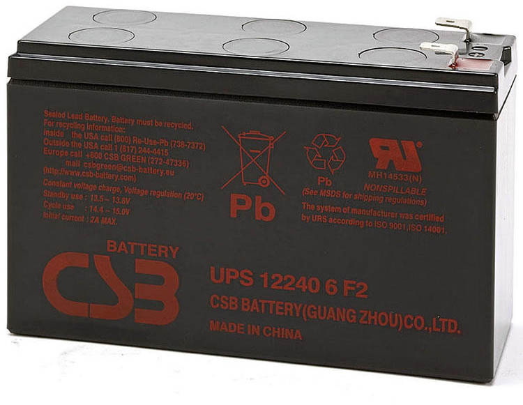Аккумулятор CSB UPS122406 12 V 6 Ah