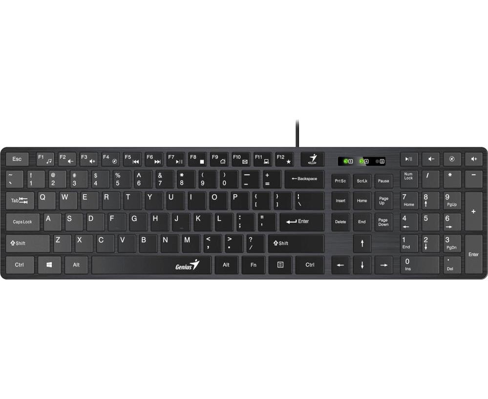 Клавиатура Genius Slim Star 126 Black USB (Only Laser)