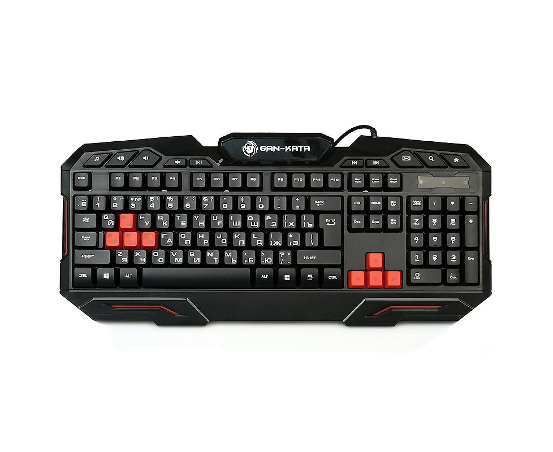 Клавиатура Dialog KGK-11 U Gan-Kata мембранная игровая USB (black) (69334)