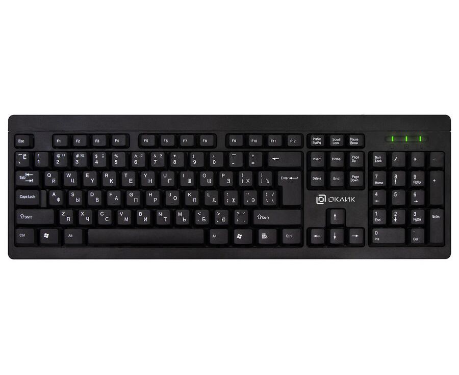 Клавиатура OKLICK 95 M черный