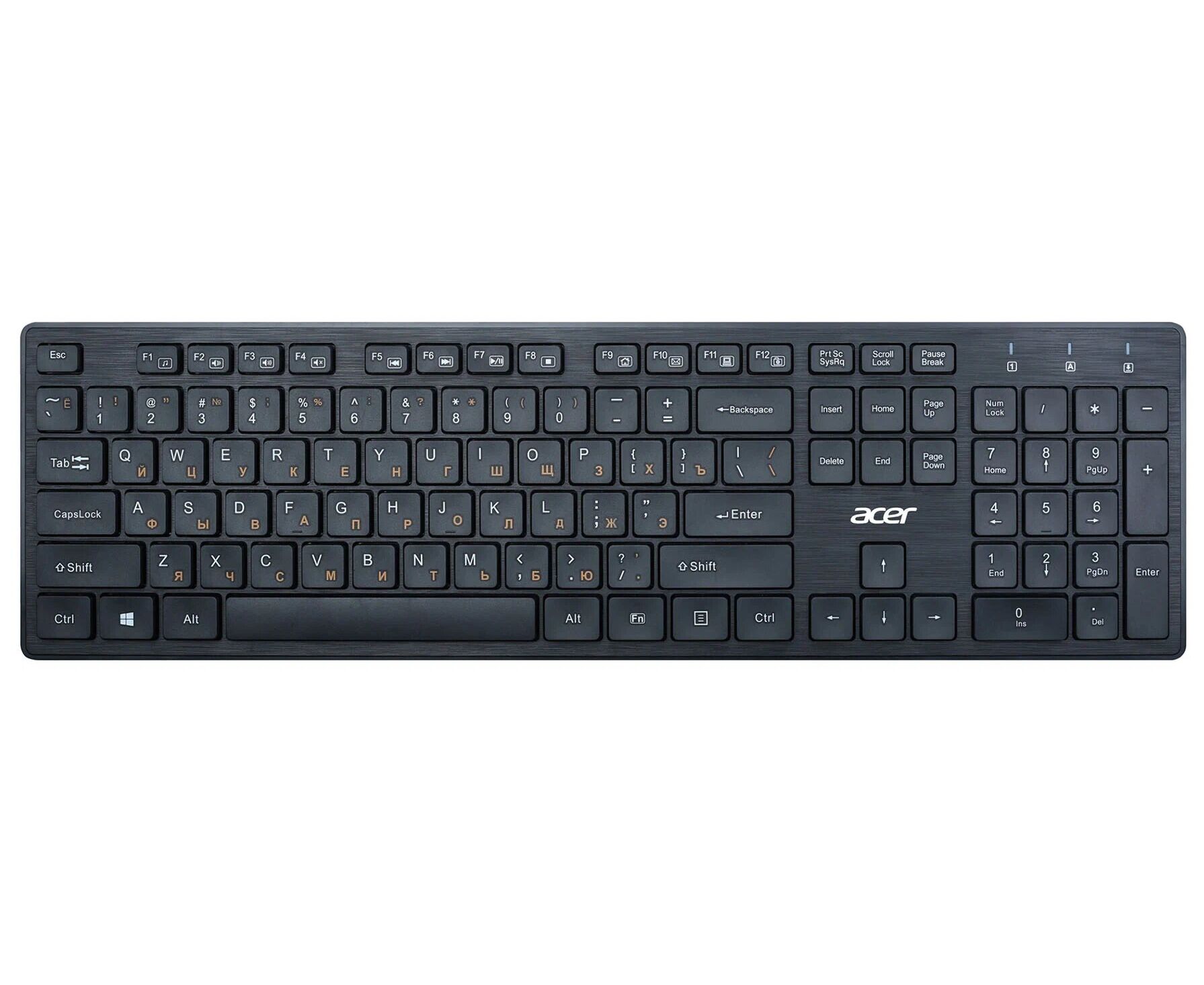 Клавиатура Acer OKW122 черный USB (ZL.KBDEE.00 C)