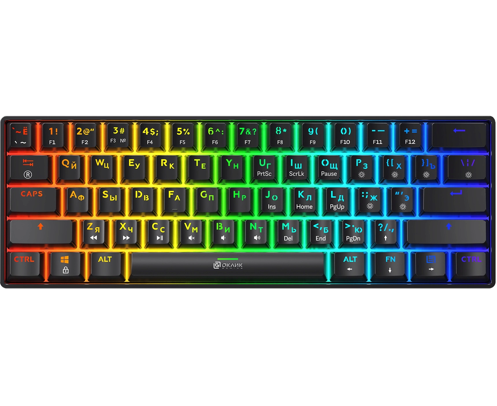 Клавиатура механическая OKLICK K713 X черный