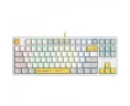 Клавиатура A4 Tech Bloody S87 Energy механическая белый/желтый USB for gamer LED (S87 USB ENERGY WHITE)