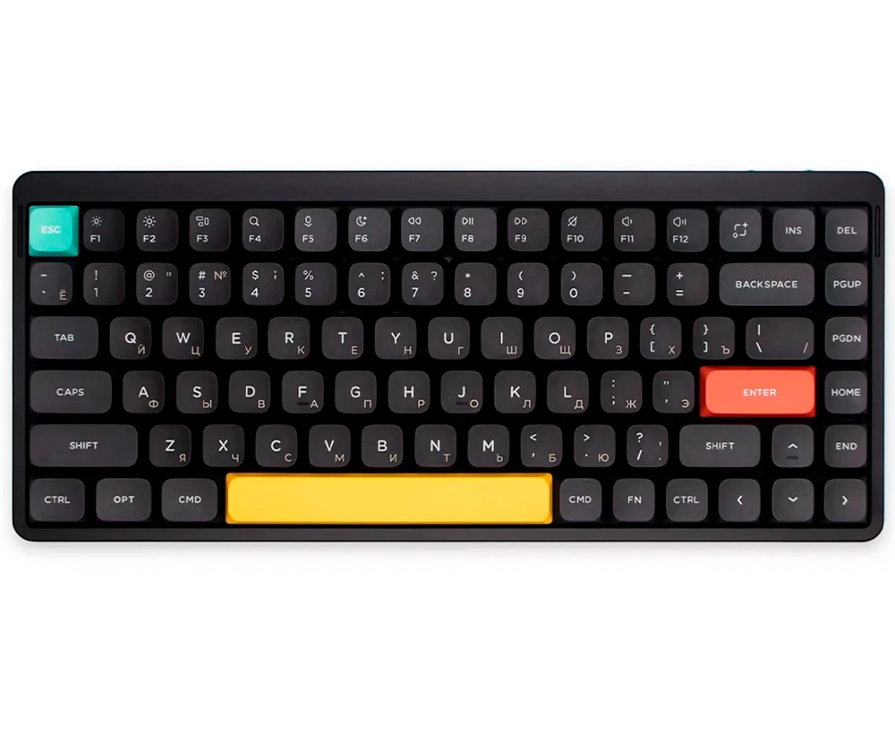 Клавиатура Nuphy AIR75v2-BB-21 Basalt Black, RGB, Hot Swap, Aloe Switch