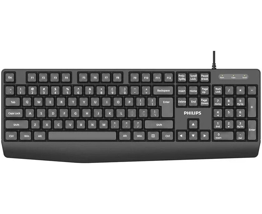 Клавиатура проводная Philips SPK6237 (SPT6237 B/60) чёрный