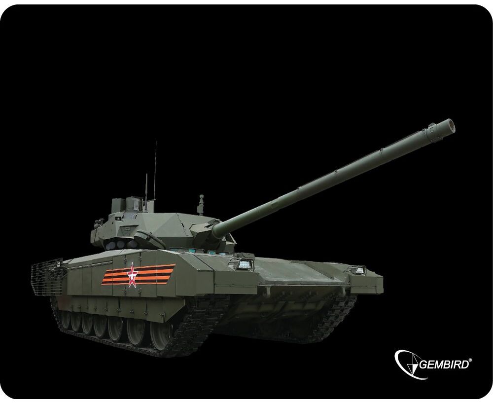 Коврик Gembird MP-GAME1 Black, рисунок: танк-2, материал: ткань + вспененная резина, 250*200*3мм
