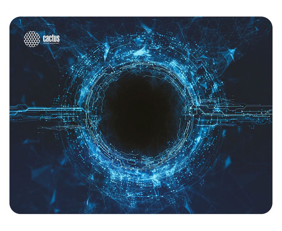 Коврик для мыши Cactus Plasma черный CS-MP-PRO02 XL