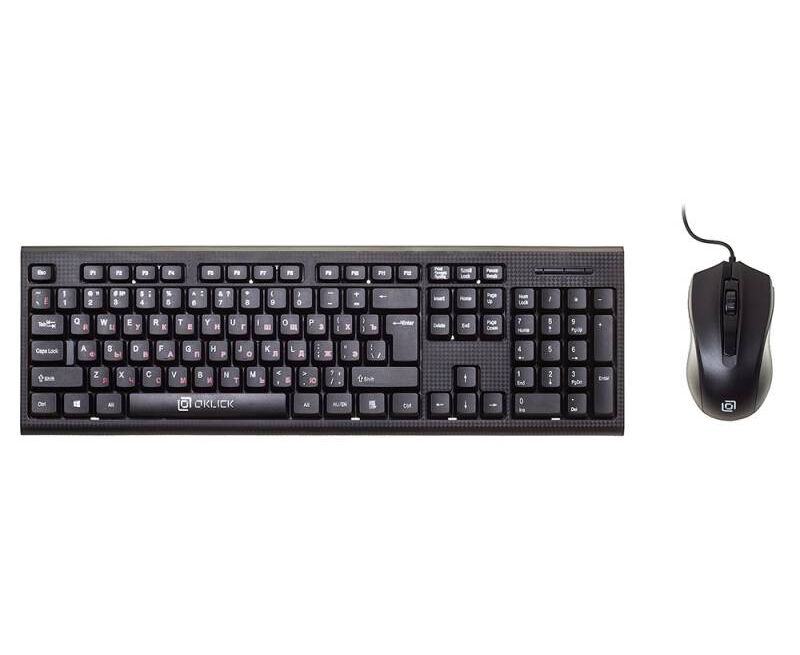 Клавиатура + мышь Oklick 620 M клав:черный мышь:черный USB