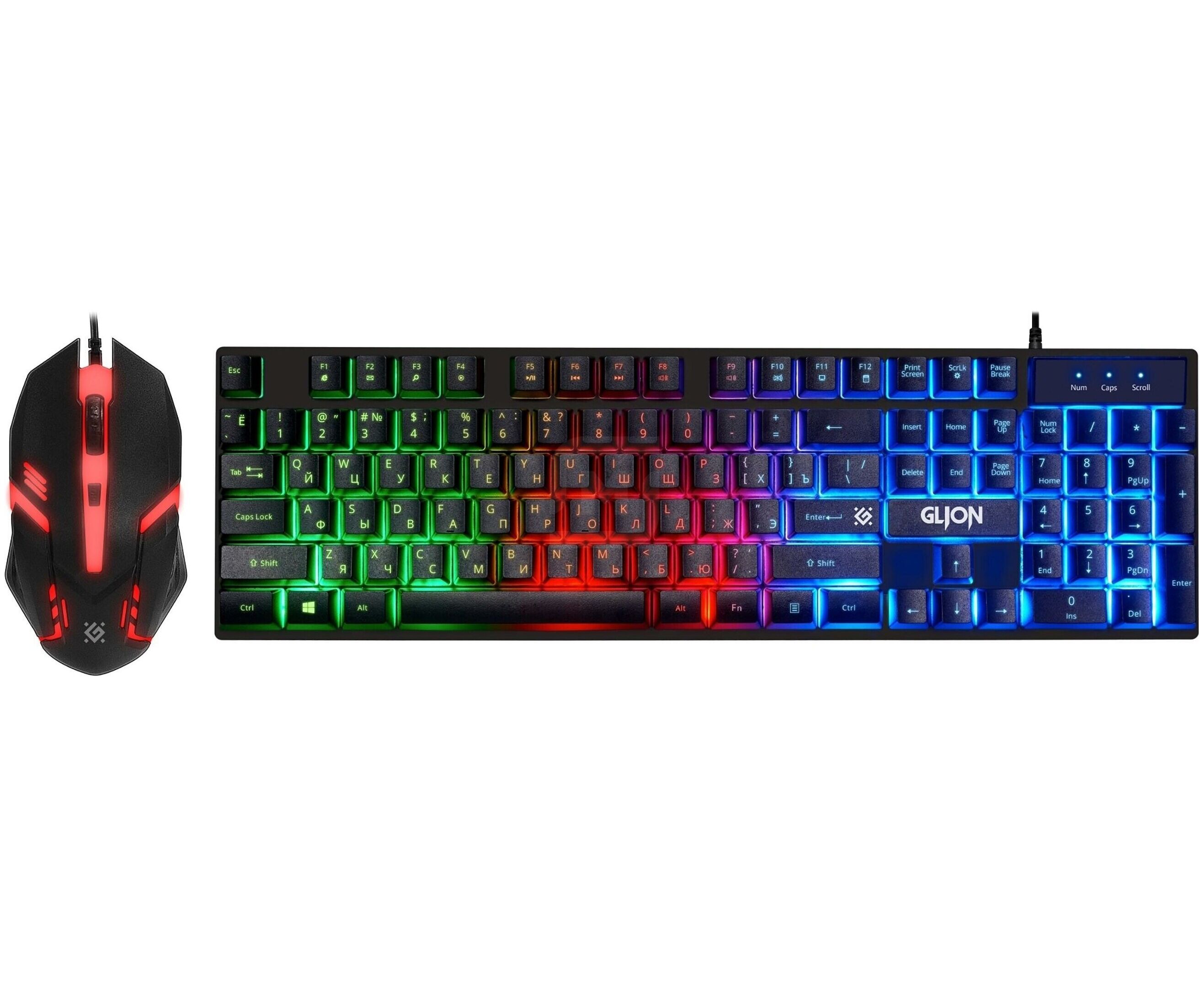 Клавиатура + мышь DEFENDER Glion C-123, Light, 45123