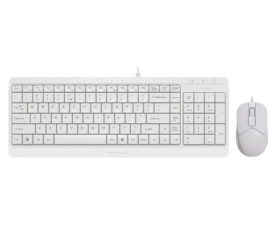Клавиатура + мышь A4 Tech Fstyler F1512 белый