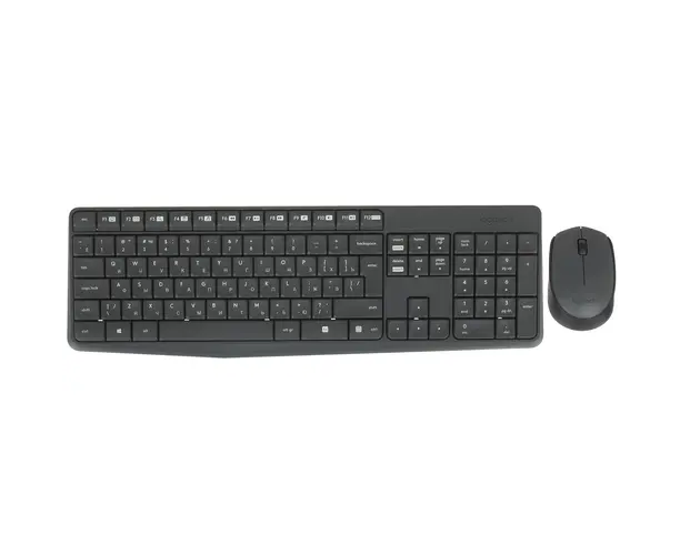 Комплект клавиатура+мышь Logitech MK235 (920-007949) беспроводной серый