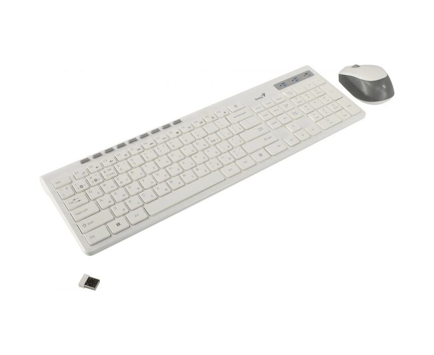 Комплект беспроводной Genius Smart KM-8230 (31340015402) White клавиатура+мышь USB