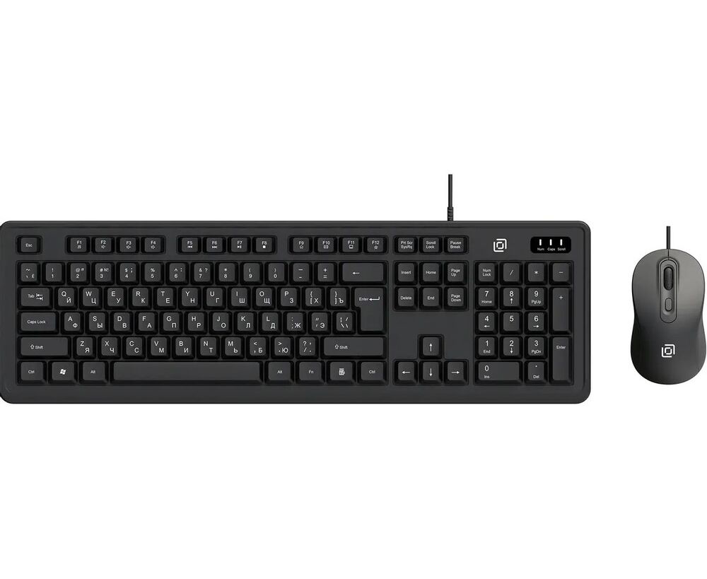 Клавиатура + мышь OKLICK S605 черный