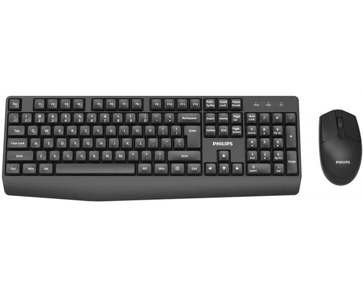 Комплект клавиатура и мышь беспроводной Philips SPT6337 черный