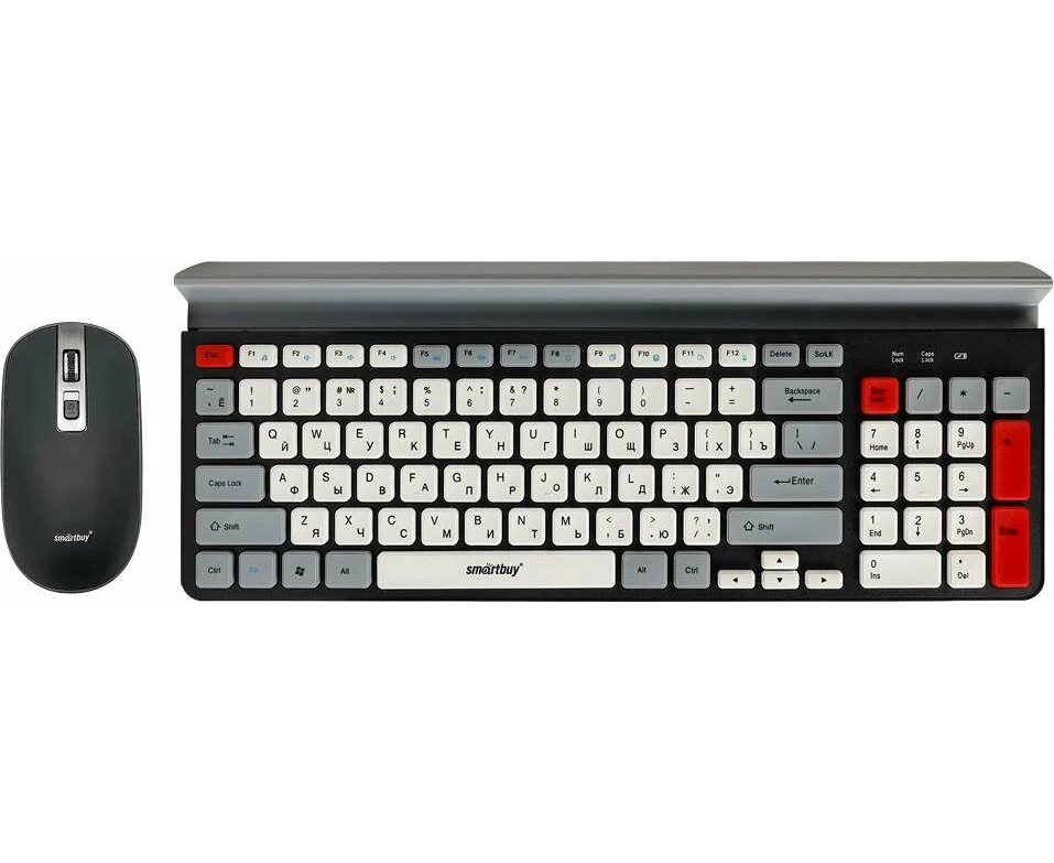 Комплект клавиатура и мышь SMARTBUY SBC-201359 AG-KW черно-серо-белый
