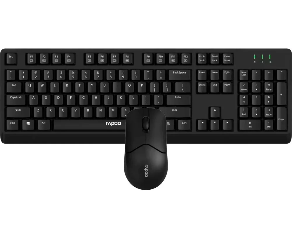 Клавиатура+мышь беспроводная RAPOO X1500 черный