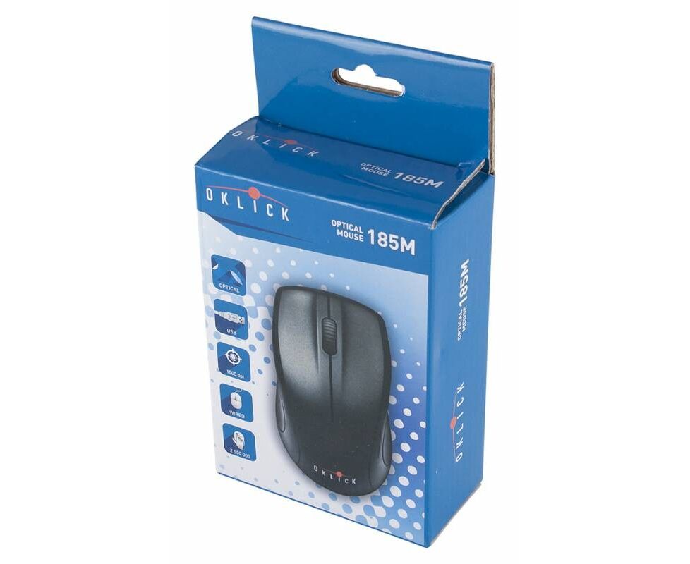 Мышь Oklick 185 M черный USB
