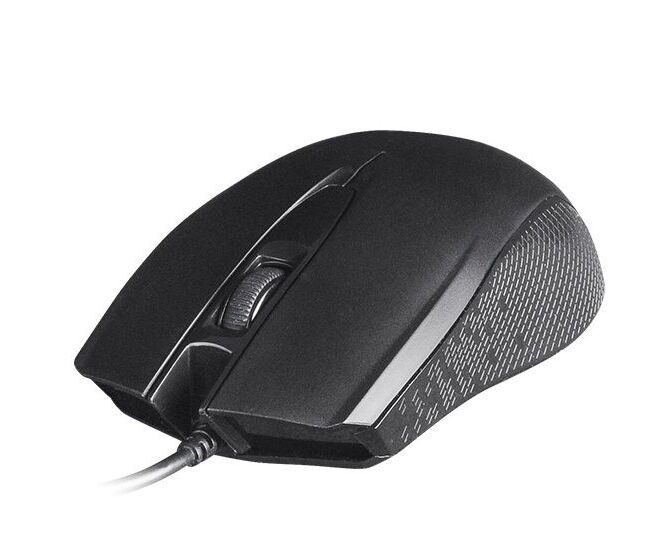 Мышь A4 Tech OP-760 черный оптическая (1200dpi) USB (3but)