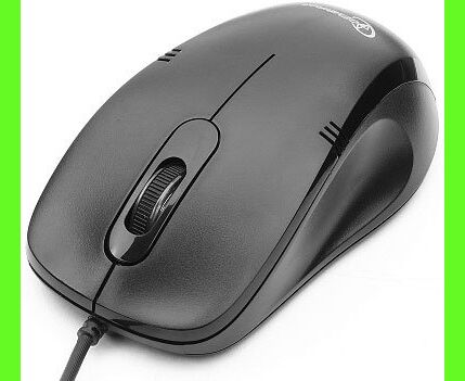 Мышь Gembird MOP-100 Black, USB, 1000 dpi, кабель: 1,4 м