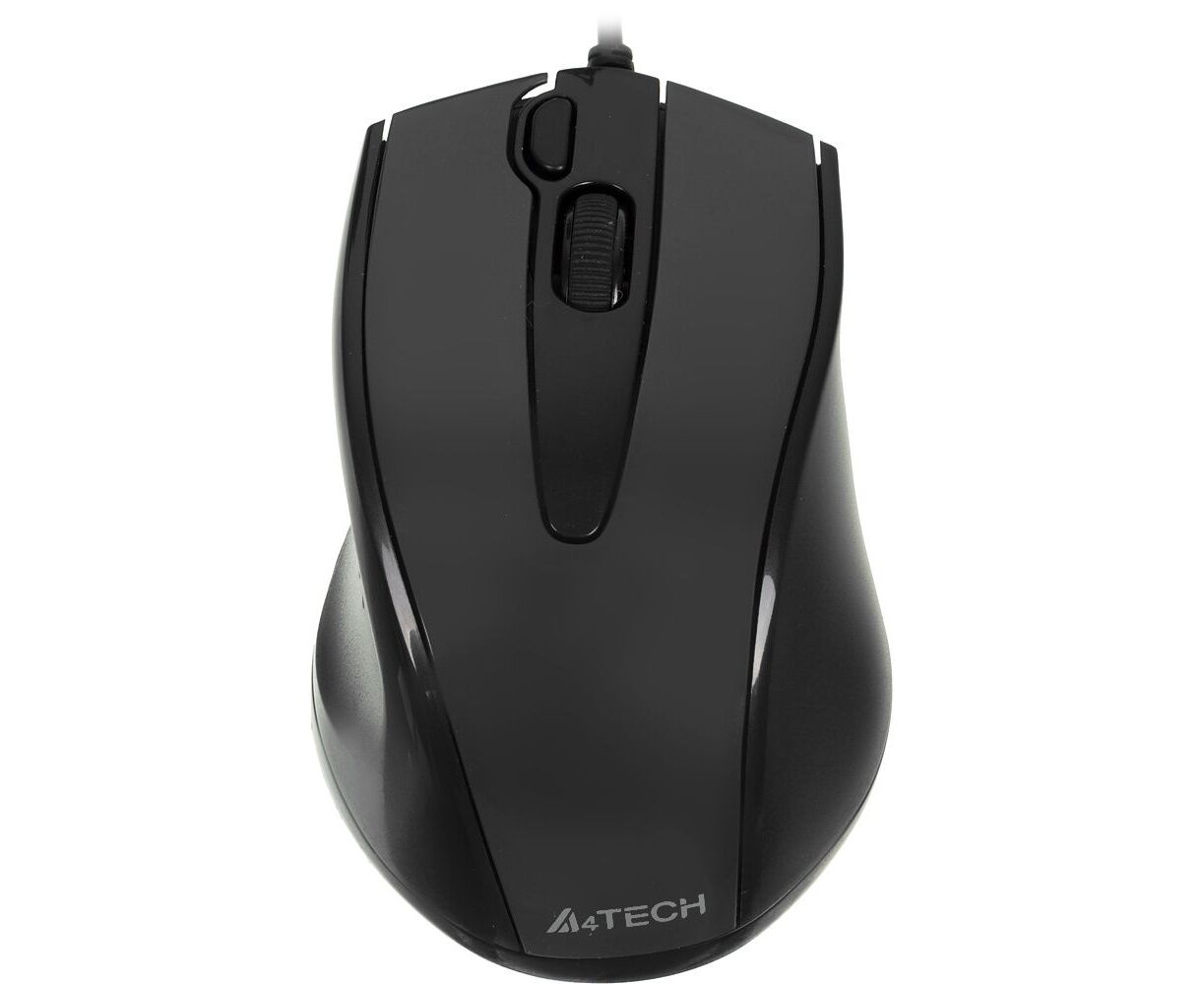 Мышь A4 Tech V-Track Padless N-500 F Black, оптическая,1000dpi, 3кн, USB