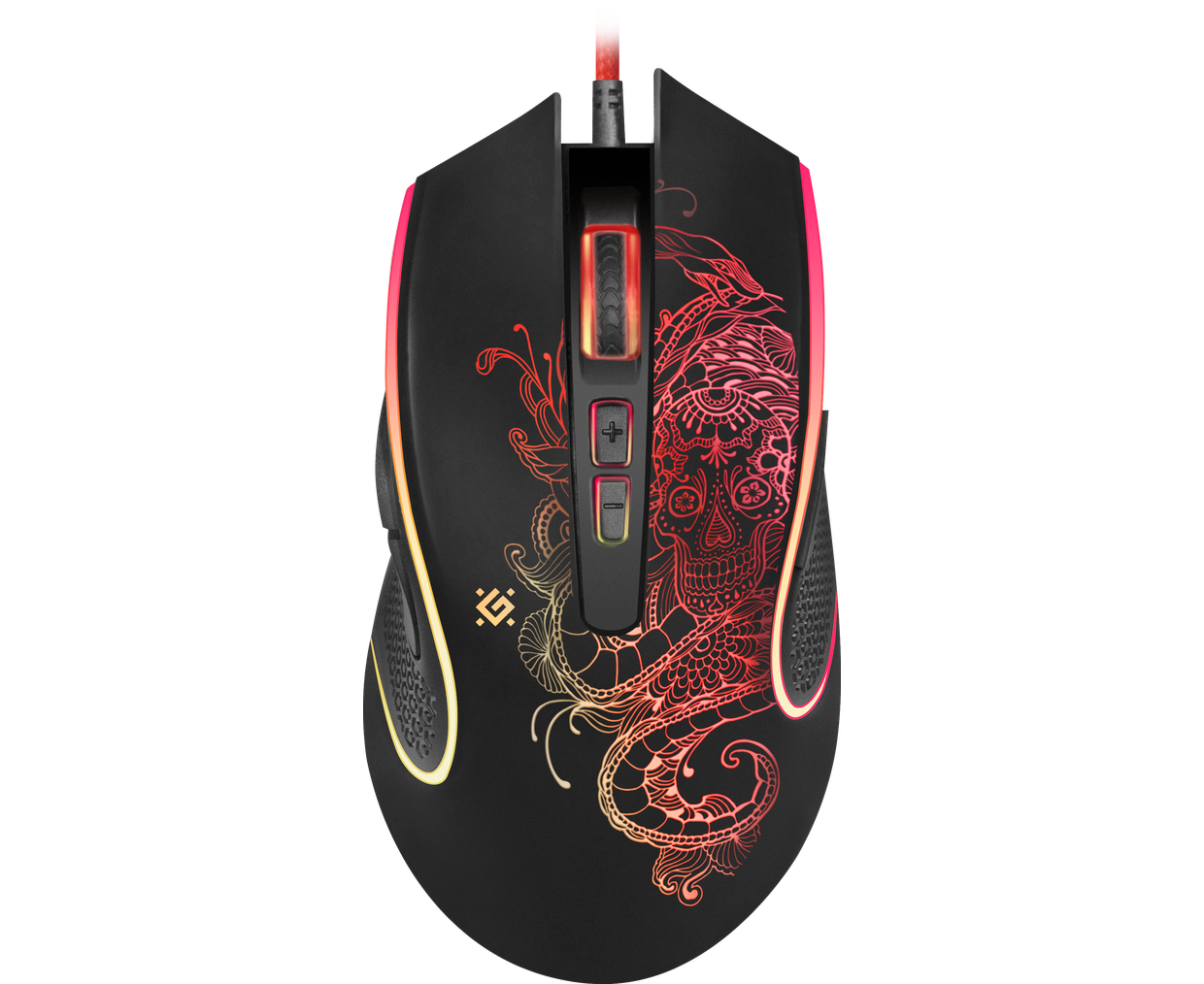 Мышь DEFENDER Venom GM-640 L Gamer Black, 8 кн., 800-3200 dpi, подсветка, оптическая, проводная