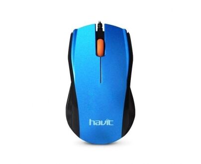 Мышка проводная HAVIT HV-MS689 USB 1200 DPI Синяя