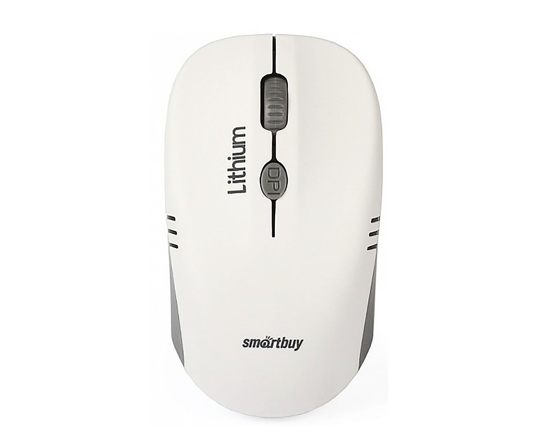 Мышь оптическая беспроводная Smart Buy SBM-344 CAG-WG ONE с зарядкой от USB (white/grey)