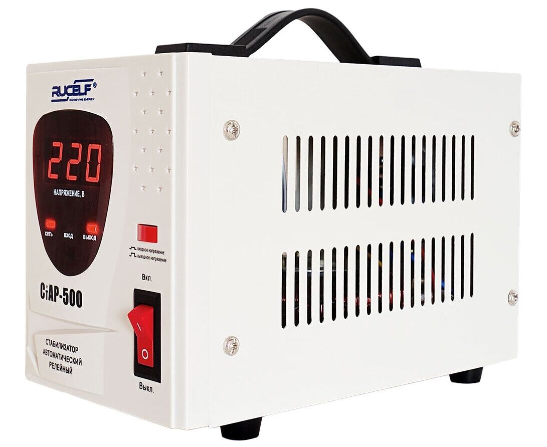 Стабилизатор напряжения Rucelf Ст АР-500 белый