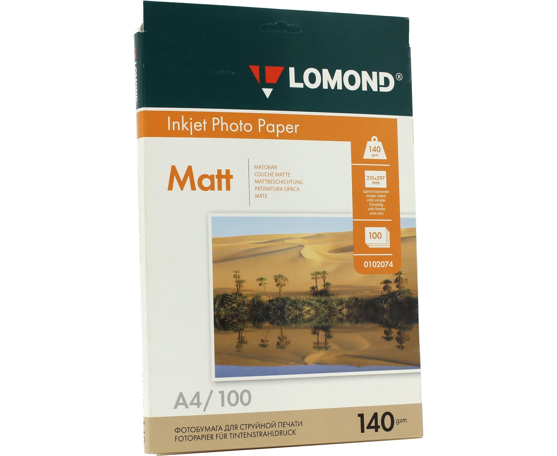 Бумага Lomond 0102074 A4/140г/м 2/100л./белый матовое для струйной печати