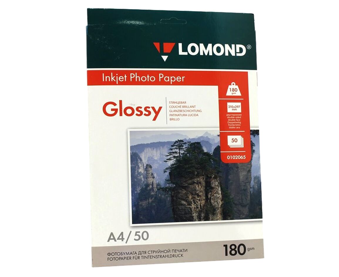 Бумага Lomond 0102065 A4/180г/м 2/50л./белый глянцевое/глянцевое для струйной печати