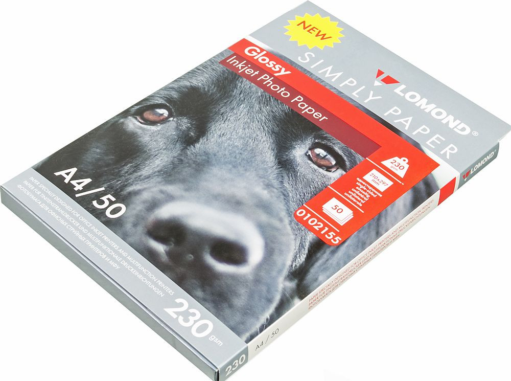 Фотобумага Lomond Simply 0102155 A4/230г/м 2/50л/белый CIE148% глянцевое для струйной печати