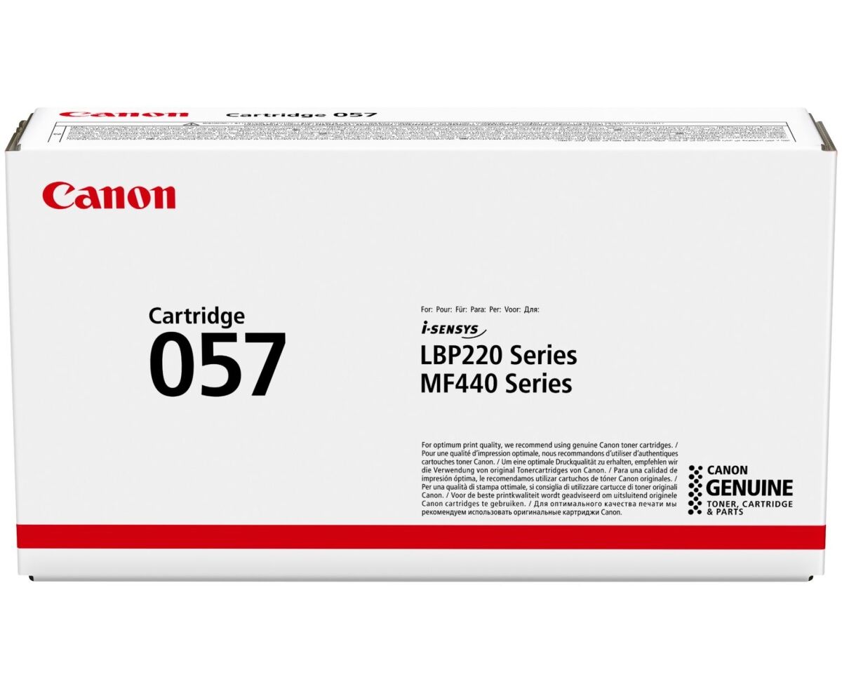 Картридж Canon 057 для MF449x/MF446x/MF445dw/MF443dw, LBP225x/LBP226dw/LBP223dw. Чёрный. 3100 страниц.